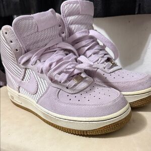 Nike High-Top Sneakers in Lavender